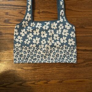 Spiritual Gangster Love Sculpt Coastal Floral Crop M/L.